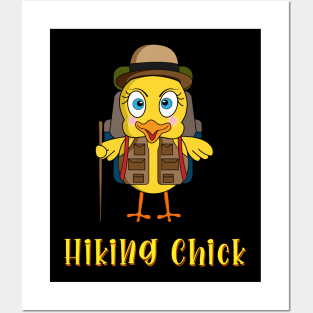 Hiking Chick Posters and Art